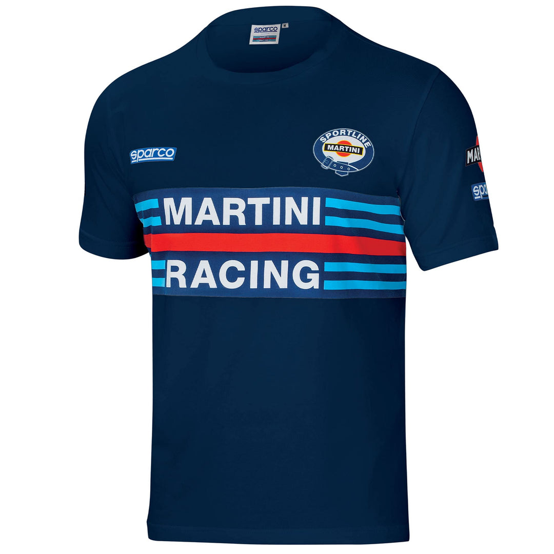 SPARCO 01274MRBM3L Racing T-Shirt Blau Blau
