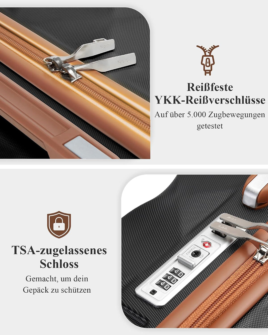 British Traveller Hartschalenkoffer Gross Handgepäck Koffer 73 * 47 * 30cm Reisekoffer Gross Koffer