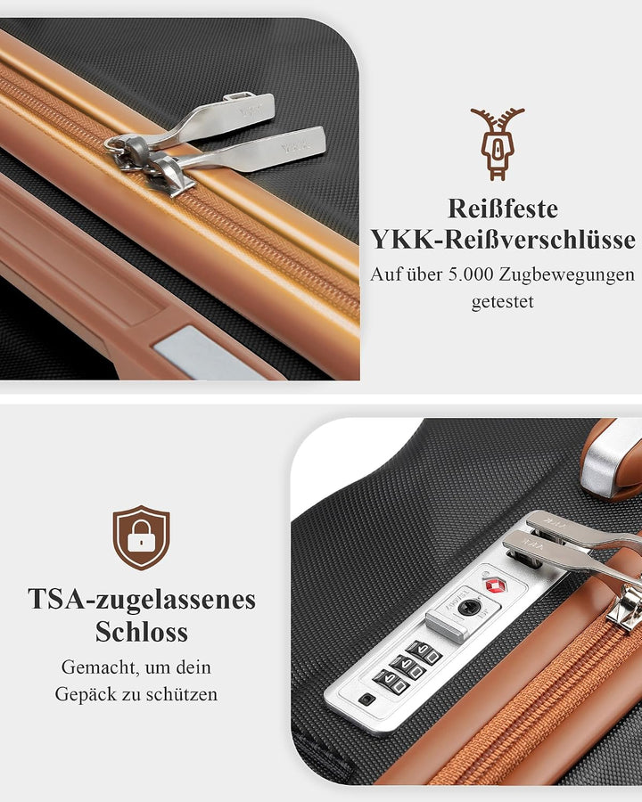 British Traveller Hartschalenkoffer Gross Handgepäck Koffer 73 * 47 * 30cm Reisekoffer Gross Koffer