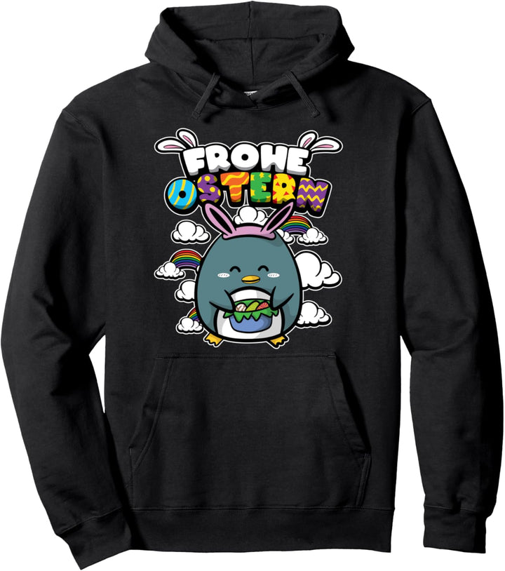 Frohe Ostern - Ostertiere - Süsser getarnter Pinguin Pullover Hoodie