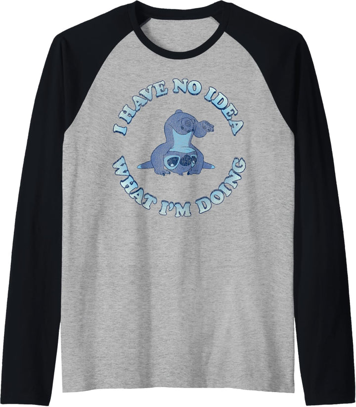 Disney Lilo & Stitch I Have No Idea What I'm Doing Raglan