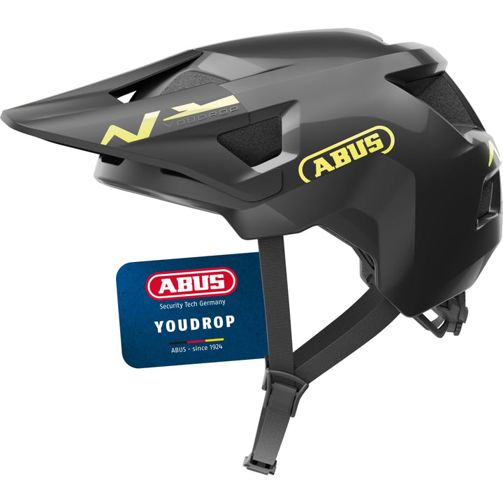 ABUS MTB-Helm YouDrop - Fahrradhelm für Kinder und Jugendliche - für den Alltag oder Touren im Gelän