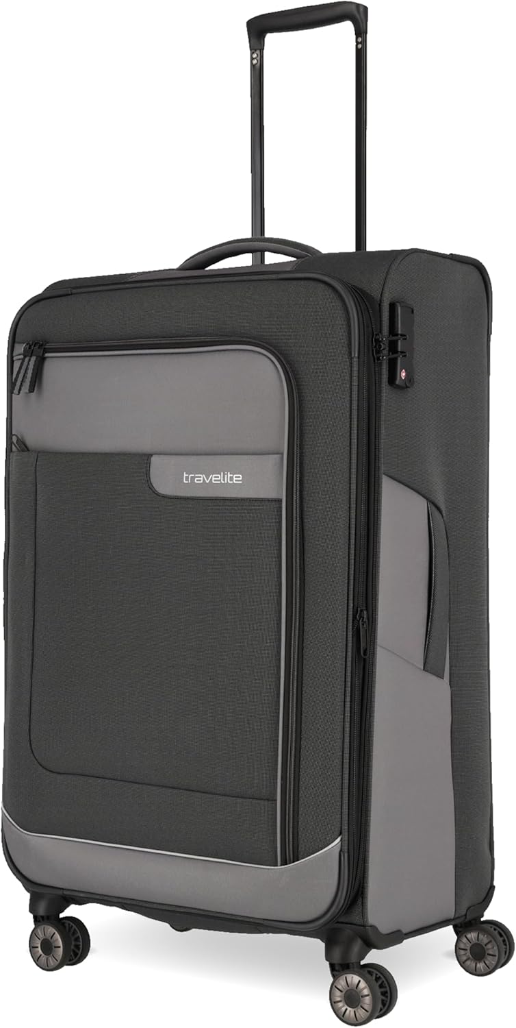 TRAVELITE VIIA 4w Trolley L exp., Anthracite, Unisex-Erwachsene Gepäck- Koffer, Anthracite, Talla ún