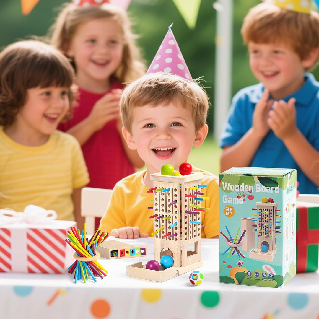 Akokie Montessori Spielzeug ab 3 Jahre Spiele ab 3 4 5 Jahren 3-IN-1 Brettspiele Lernspiele ab 4 Jah