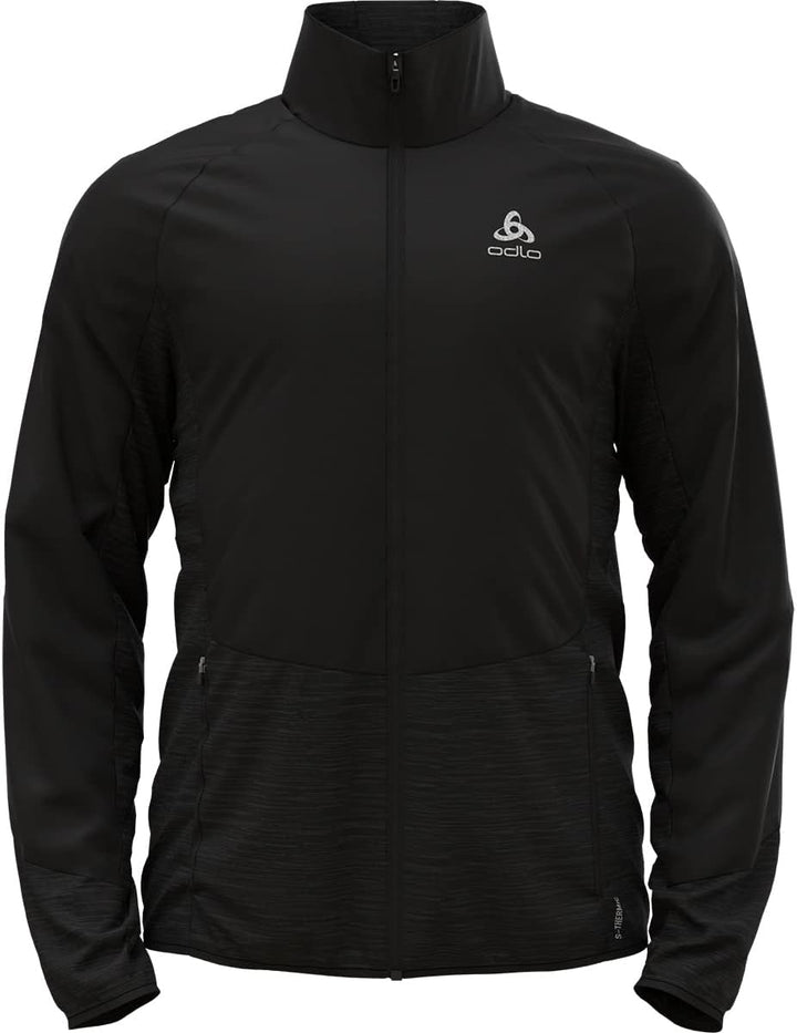 Odlo Herren Run Easy Warm Hybrid_313912 Laufjacke (1er Pack) S Schwarz, S Schwarz