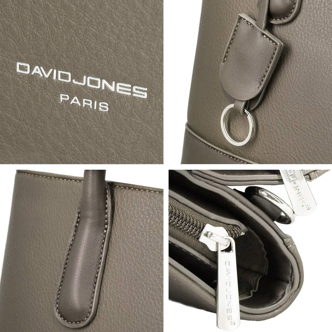 David Jones - Damen Grosse Handtasche Henkeltasche - Tote Shopper Bag PU Echtes Leder Stil - Multi P