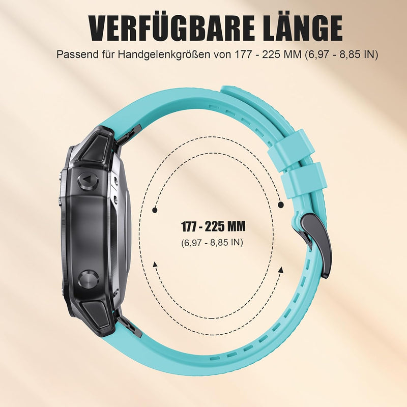 Quickfit 22mm für Garmin Fenix 5/5 Plus/6/6 Pro/7/7Pro, Quickfit Armband 22mm für Garmin Epix 2, Ins