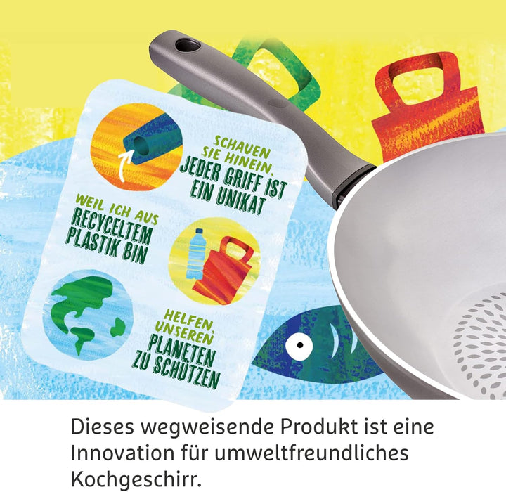 Prestige Earth Pan Wokpfanne Induktion - Keramikpfanne - Wok 28cm - Antihaftbeschichtung, Recycelt &