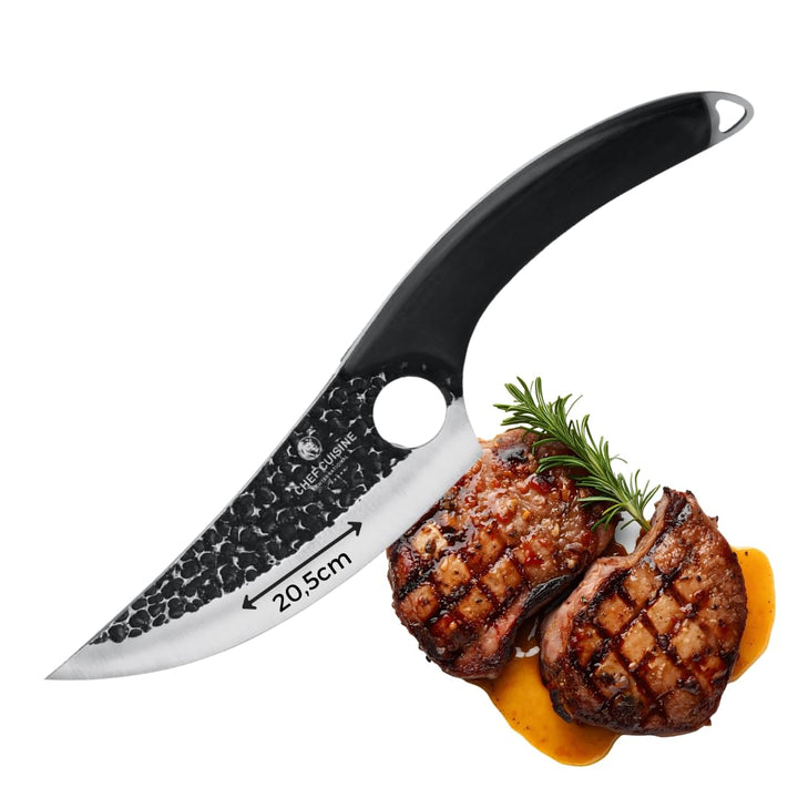 CHEF CUISINE BBQ Messer 53-55 HRC Stahl | 20,5 cm geschmiedete Klinge aus rostfreiem Klingenstahl |
