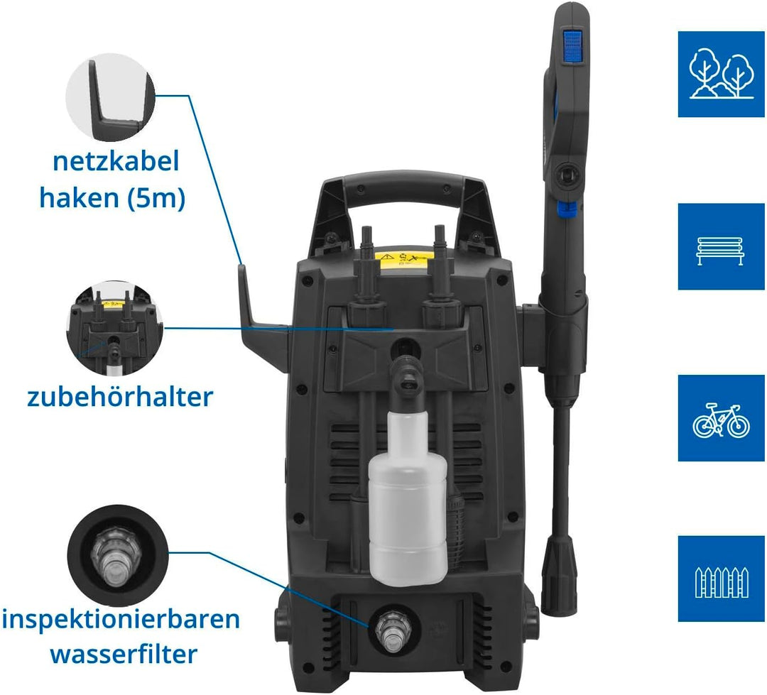 AR Blue Clean Hochdruckreiniger e-1300 (1300 W, 100 bar, 390 l/h) 100 bar - 390 l/h Base, 100 bar -