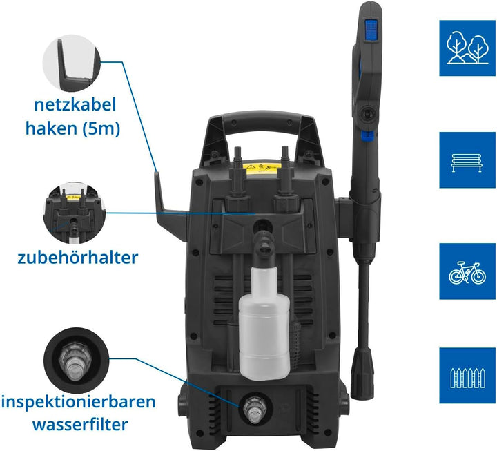 AR Blue Clean Hochdruckreiniger e-1300 (1300 W, 100 bar, 390 l/h) 100 bar - 390 l/h Base, 100 bar -