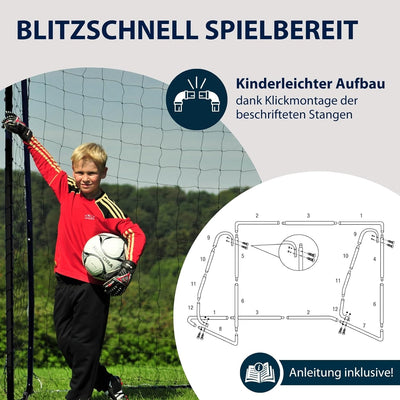 HUDORA Fussball-Tor XXL, gross - Fussballtor Garten - 76128