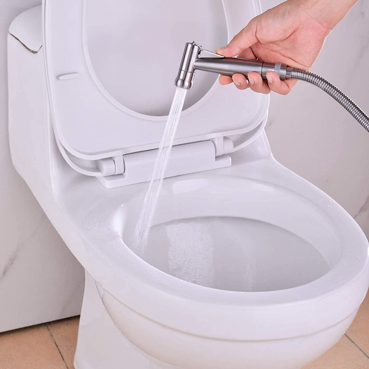 Bidet-Handbrause, Hand gehalten Bidet Sprayer Edelstahl Sprayer mit 59-Zoll-Schlauch und Halterung H