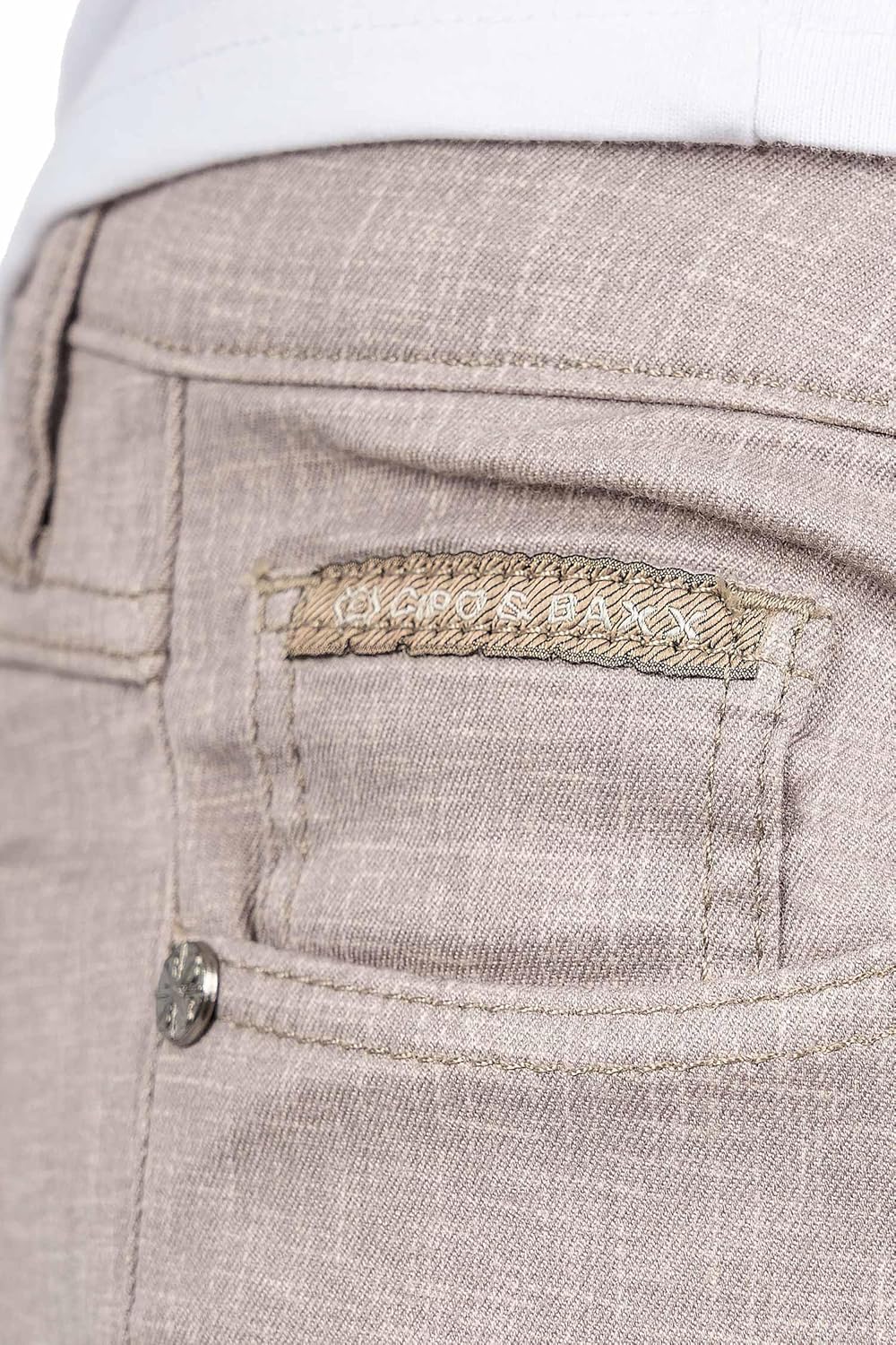 Cipo & Baxx Herren Stoffhose – Slim Fit & Regular Fit | Stretch Baumwoll-Mix | Atmungsaktiv & Bequem