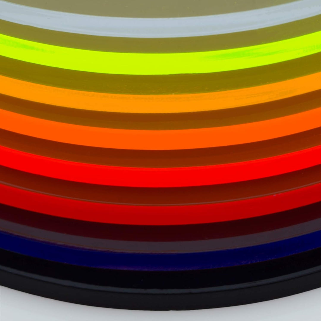 Acrylglas, Zuschnitt, Rund, Scheibe, Fluoreszierend, Platte Rund, verschiedene Grössen (Ø 600mm, rot