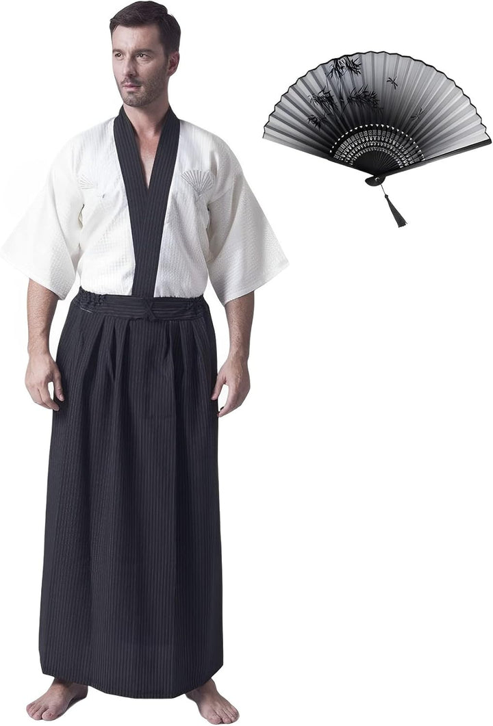 Kimono Männer Yukata Robe Traditionelle Samurai Uniform Cosplay Kostüm Japanischer Stil Kleidung Hao
