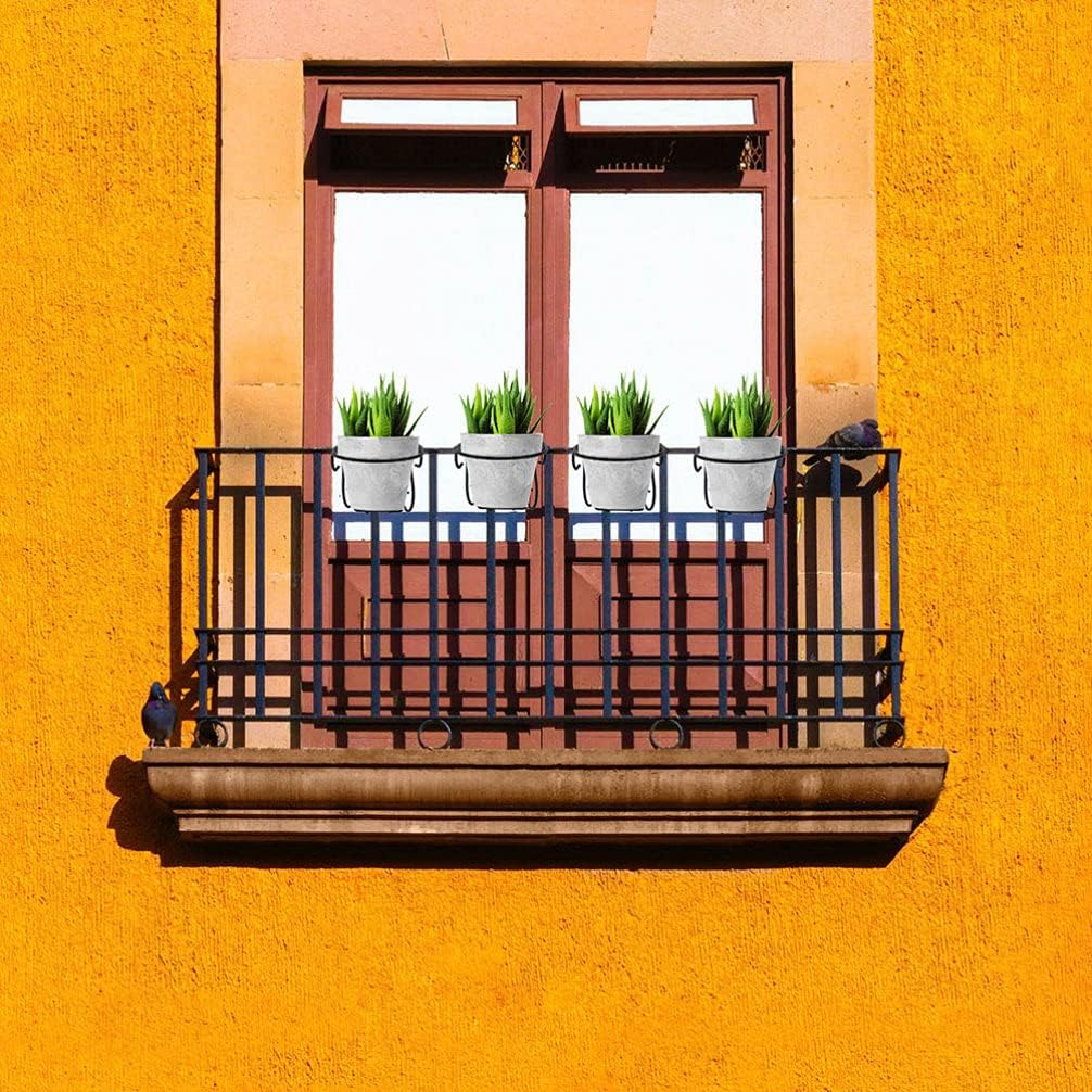 YARNOW 2st Aufhänger Für Blumentöpfe Balkon Hängen Wandmontiertes Pflanzenregal Hängender Pflanzer I