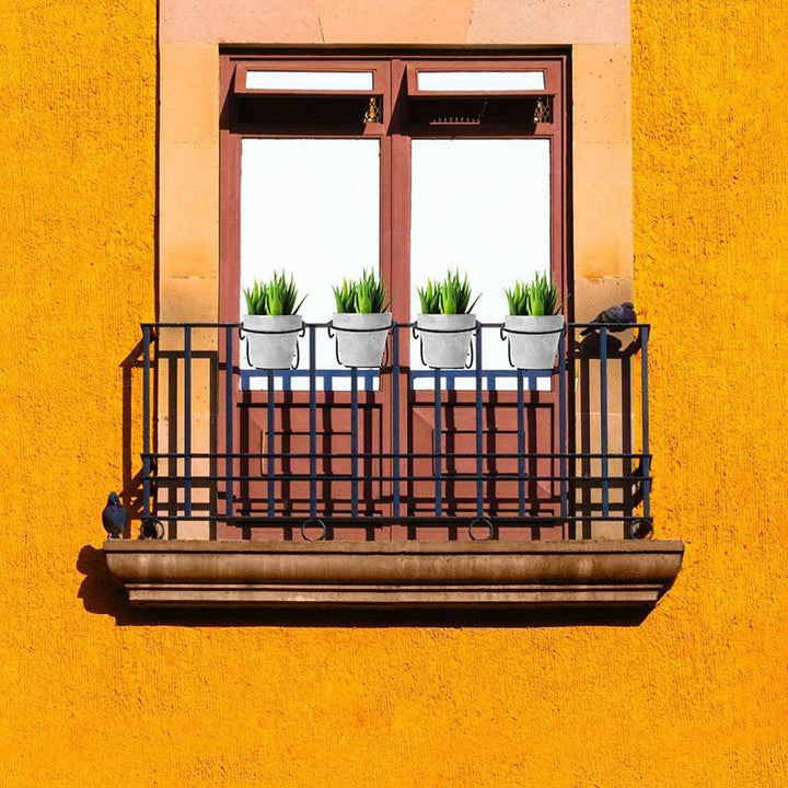 YARNOW 2st Aufhänger Für Blumentöpfe Balkon Hängen Wandmontiertes Pflanzenregal Hängender Pflanzer I