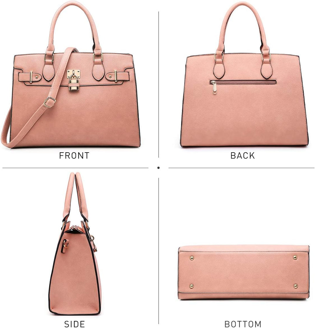 Dasein Women Handbags and Purses Ladies Shoulder Bag Top Handle Satchel Tote Work Bag with Matching