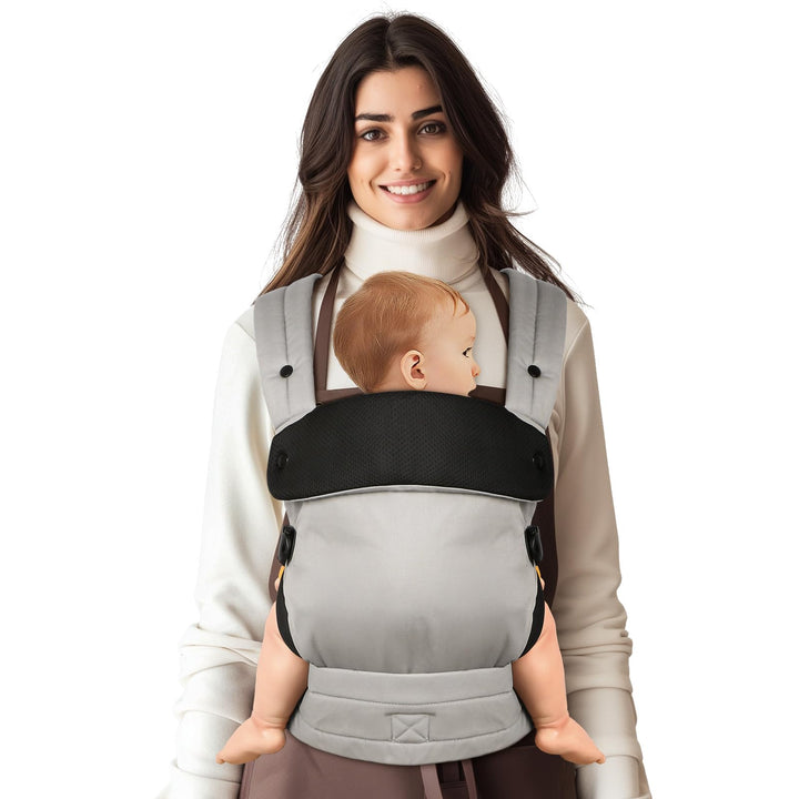Babytrage für Neugeborene bis Kleinkinder, Ergonomische Bequeme und Leichte Tragetuch, Verstellbare