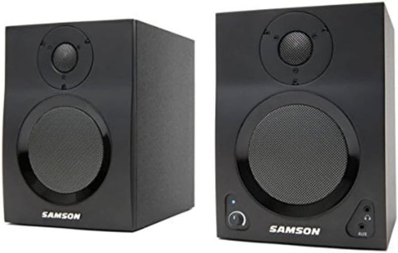 Samson MediaOne BT4-2 aktive Studio-Bluetooth-Monitore, schwarz 4-Inch unterstützt Bluetooth, 4-Inch