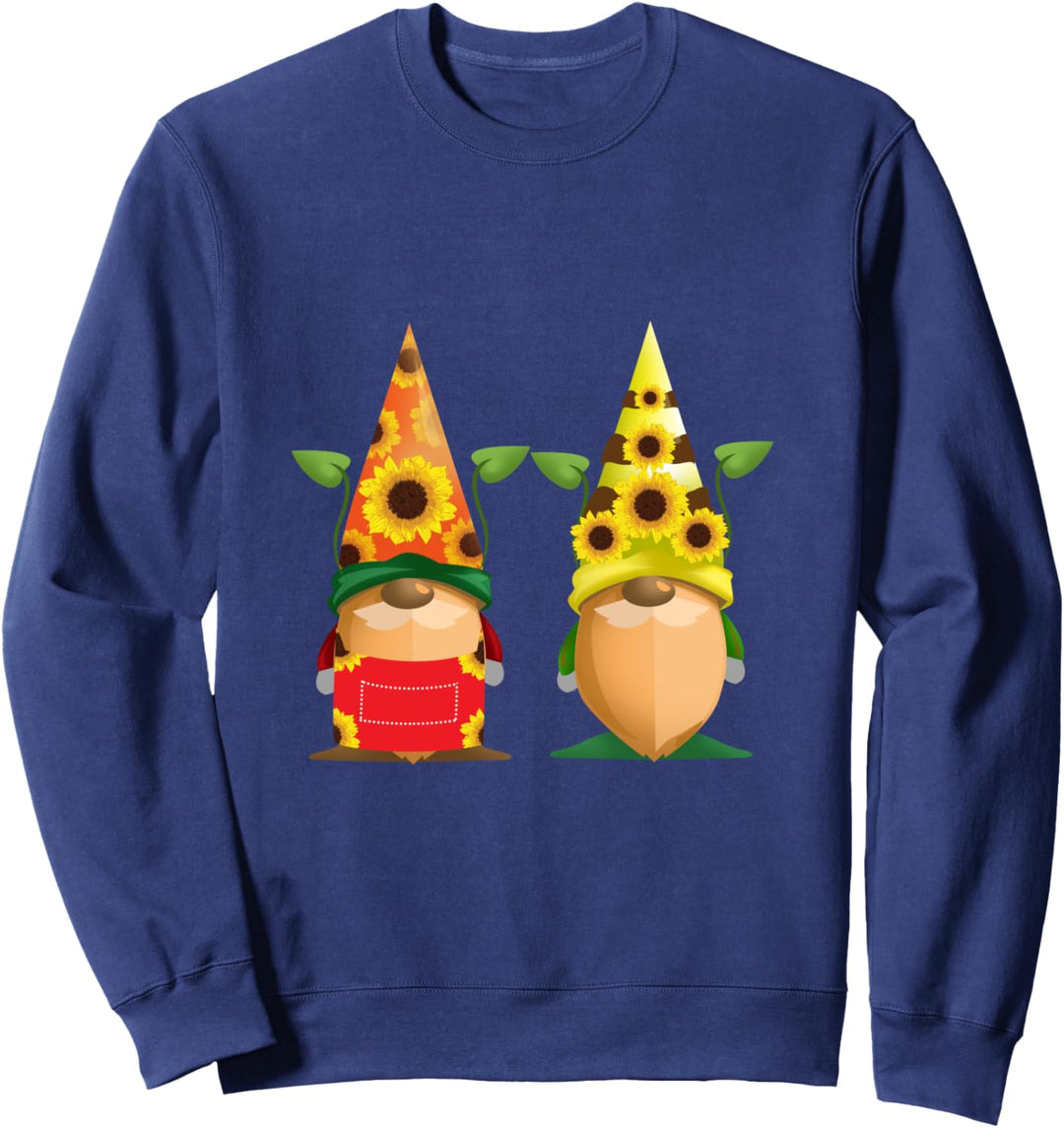 Sonnenblume Gnom Zwillinge Garten Bauernhaus Hippie-Stil Sweatshirt