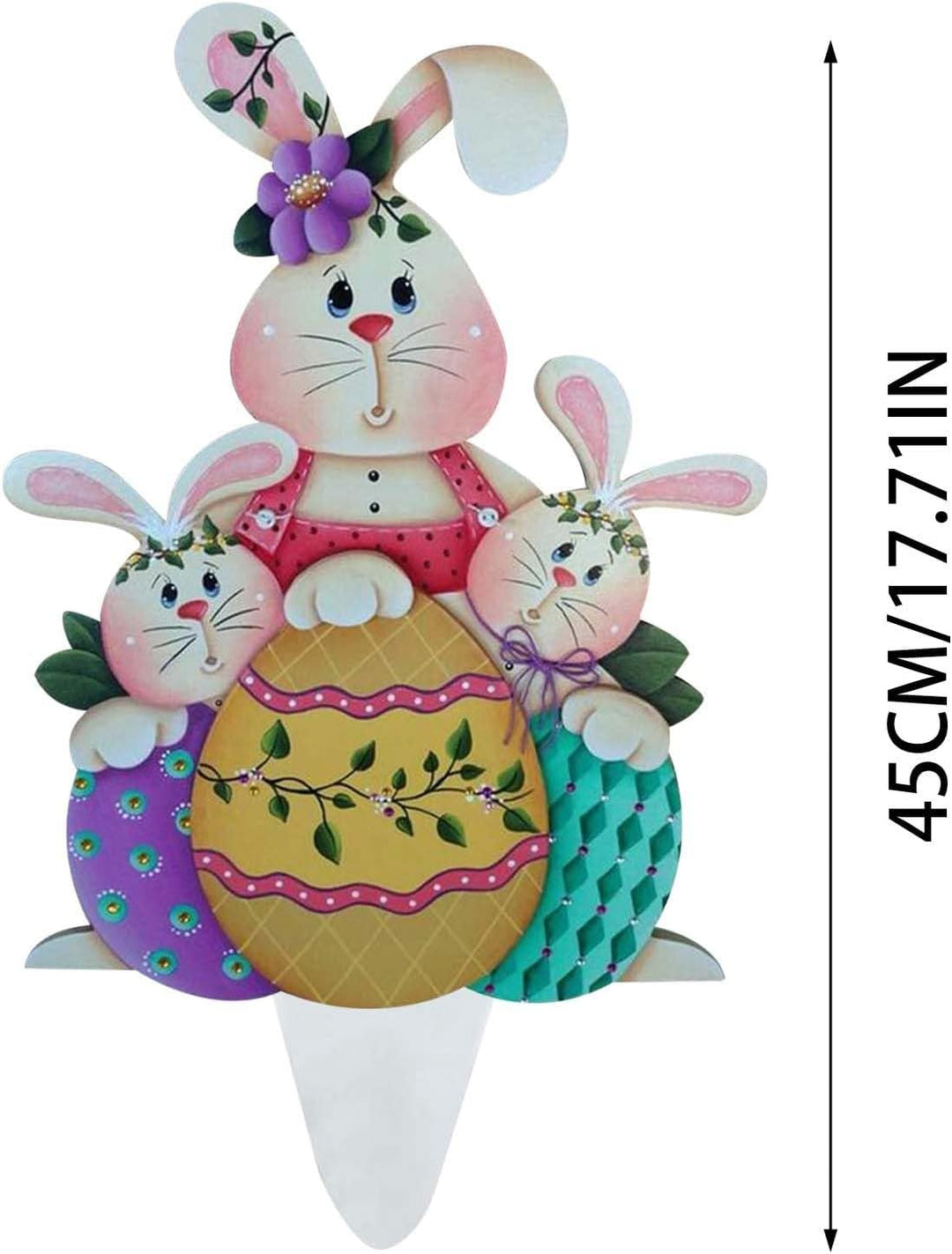 Osterhase Osterdeko Hase Gartendeko Figur Vintage Deko Frühling Gartendeko Metall Ostereier Osterdek