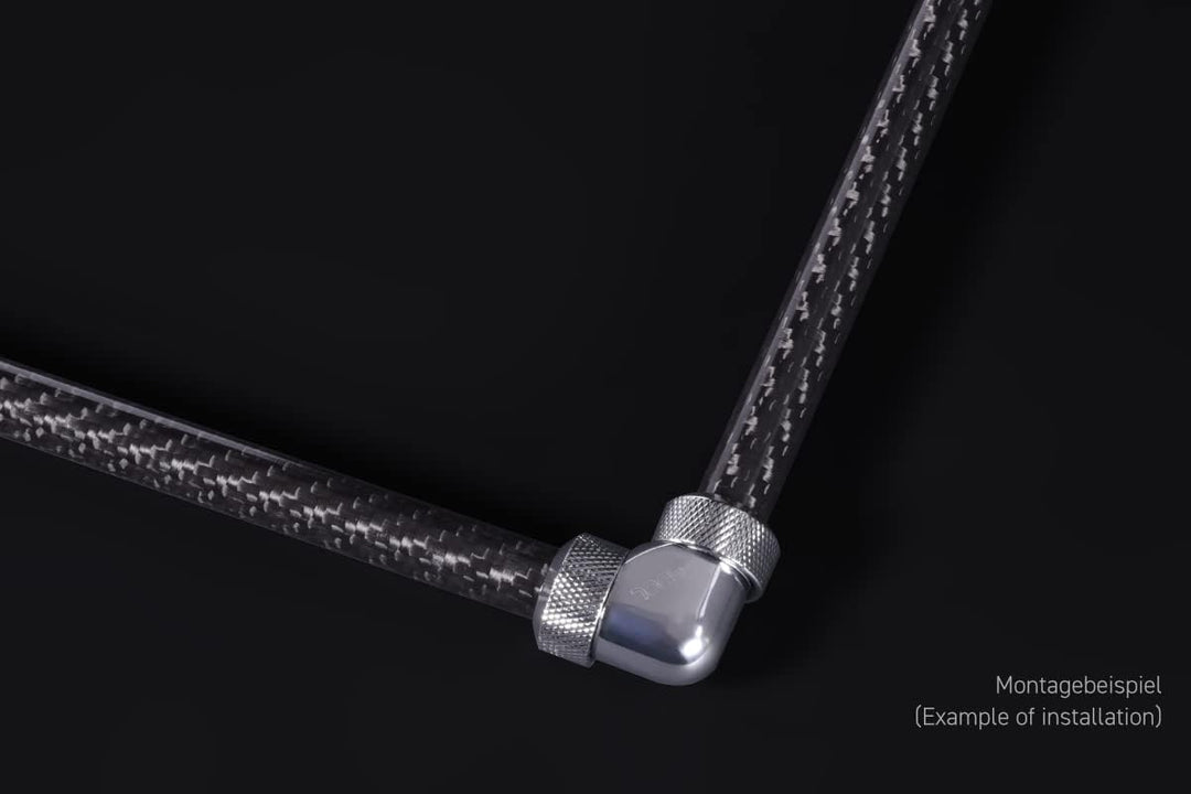 Alpha Carbon HardTube13mm 4X 80cm bk 1021876