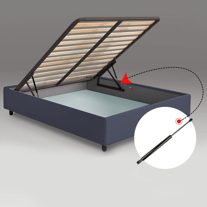 Kolben Gasfeder für Hebemechanismus Bett Behälter - Achsabstand 415 mm - 600/800/1000 Newton - 1 Kol