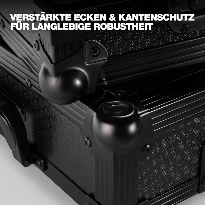 Reloop Premium RP-7 Turntable Case - Robuste Konstruktion mit kratzfester Hexa-Oberfläche in mattem