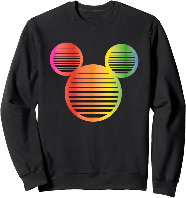 Disney Mickey Mouse Icon Gradient Rainbow Sweatshirt
