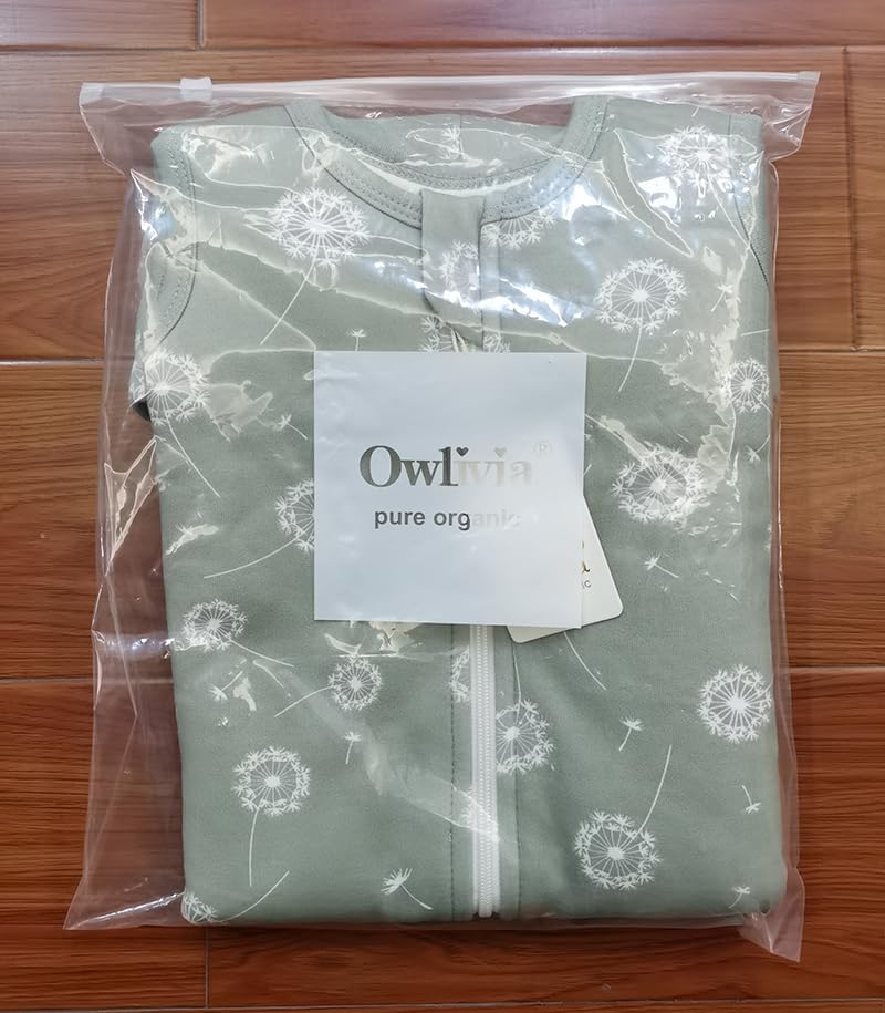 Owlivia Bio-Baumwolle Baby Schlafsack 0.5 Tog & 2.5 Tog Jungen Mädchen Schlafsack, Tragbare Baby-Dec