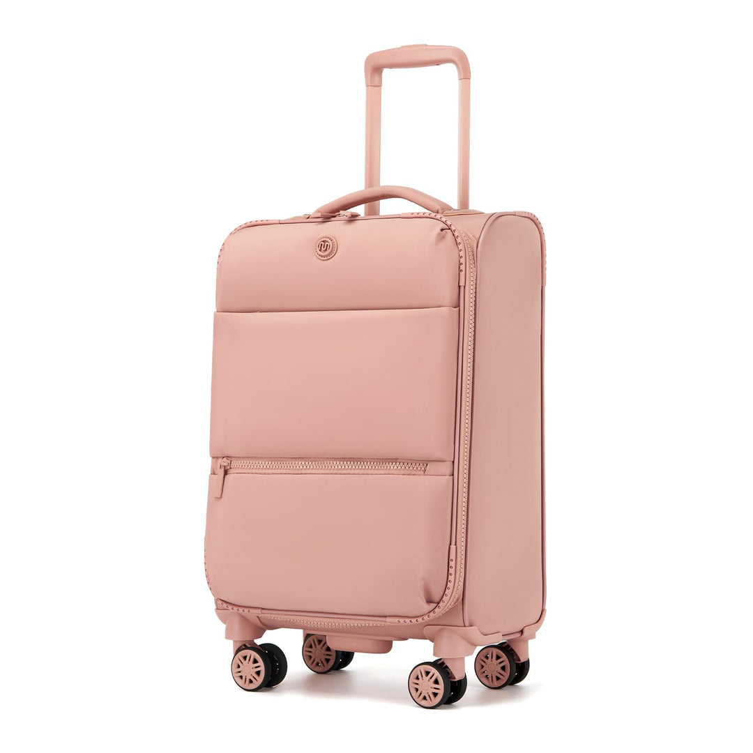 Miss Lulu Handgepäck Koffer 59.5 x 36.5 x 25 cm, Leichter weicher Reisekoffer mit getrenntem Nass-/T