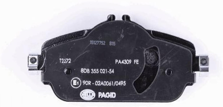 HELLA PAGID 8DB 355 021-541 Bremsbelagsatz - T2372 - Dicke/Stärke: 19.3mm - Bremssystem: TRW - für V