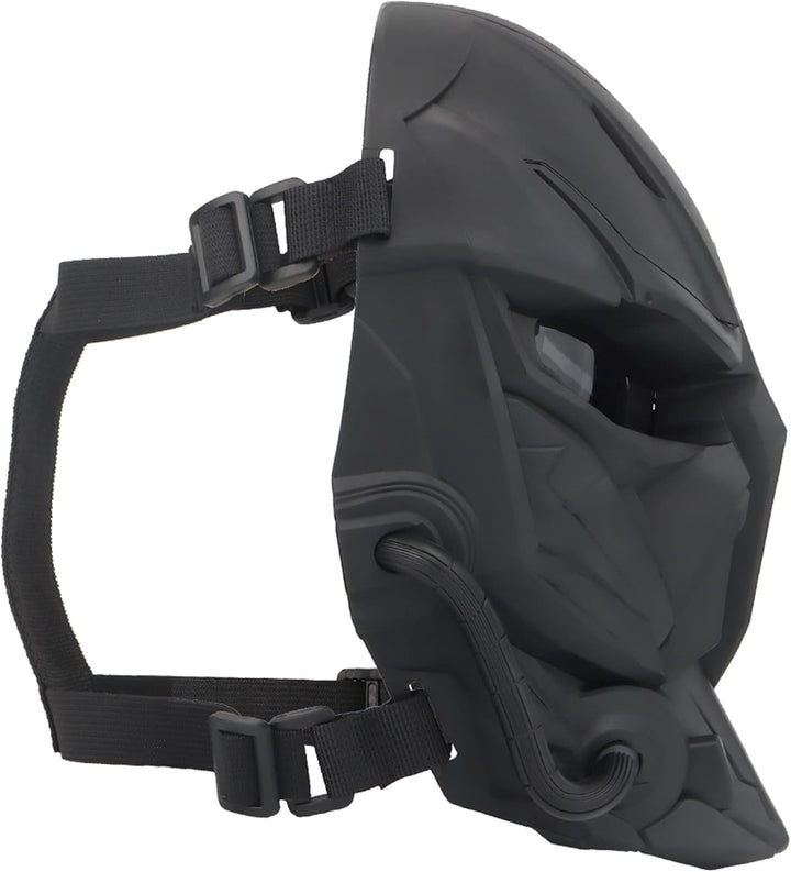 Taktische Airsoft Maske, Smoked Lens Full Face Skull Painball Schutzmaske für Cs Wargame Halloween C