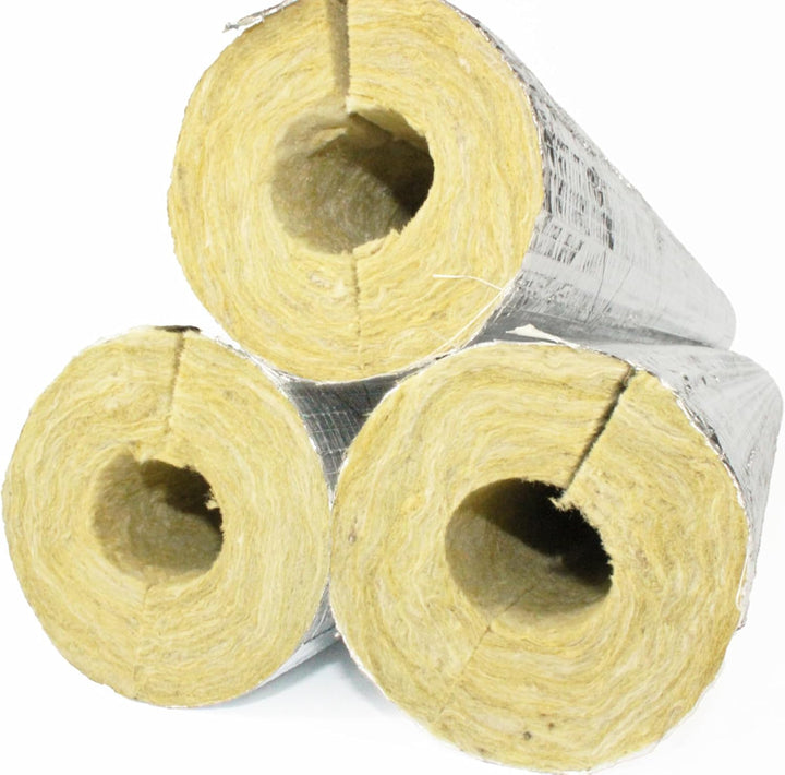 Rohrisolierung ¦ Rockwool ¦WLG 0,035 ¦ Steinwolle ¦ Dämmung ¦ alukaschiert ¦ Rohrschale ¦ erfüllt di