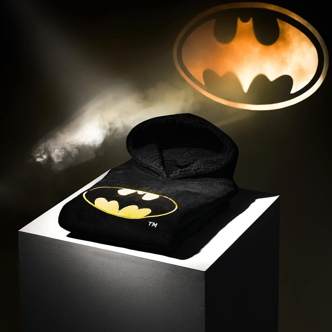 DC Comics Batman Übergrosse Hoodie Decke Kinder Flauschig Kuschelpullover Jungen Mädchen Oversize Ku