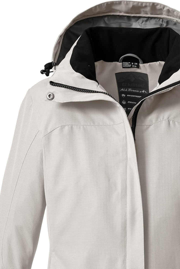 Killtec Damen Inkele Funktionsjacke Mit Abzippbarer Kapuze 38 hellbeige, 38 hellbeige