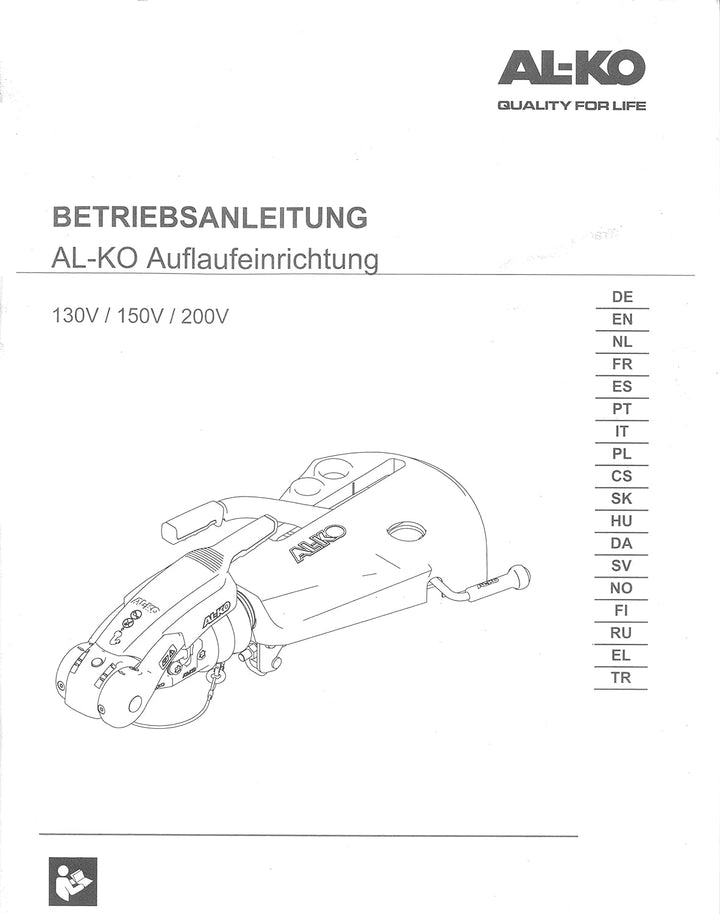 AL-KO 150 V, 750 - 1500 kg, Eu (für Wohnwagen) ohne Abdeckhau