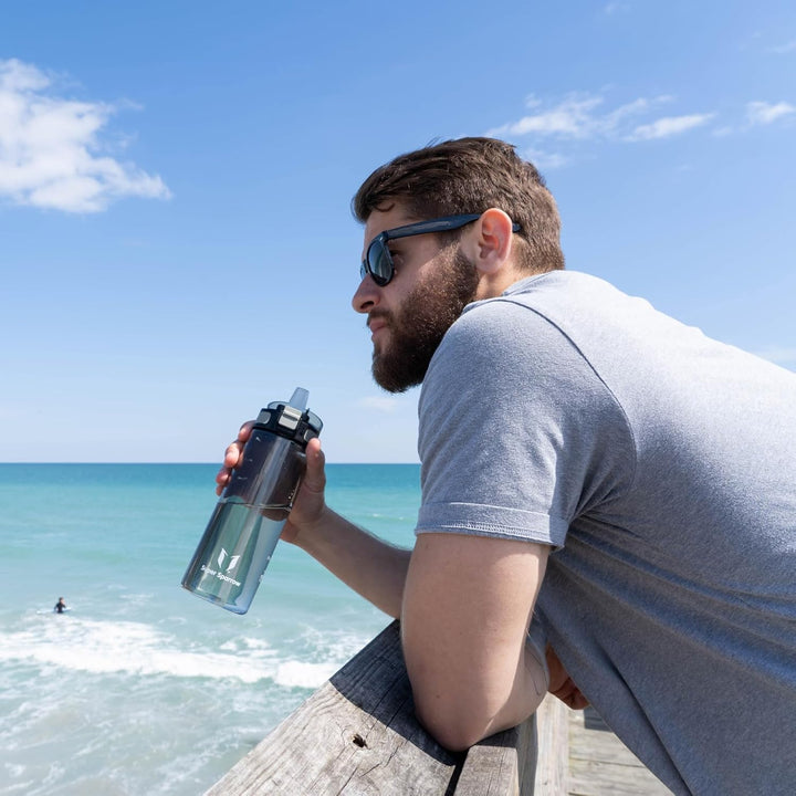 Super Sparrow Trinkflasche - TouchSip Wasserflasche - 500ml, 750ml, 1000ml - BPA-frei - Ideale Sport