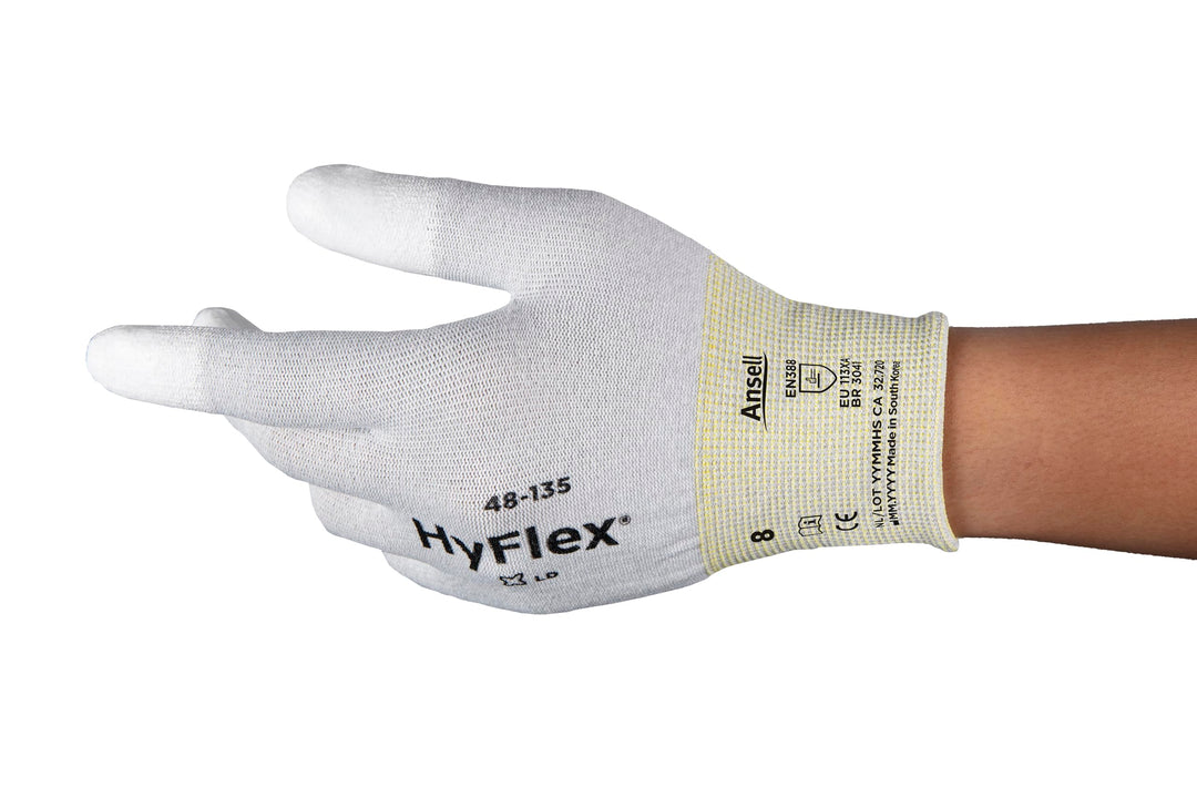 Ansell SensiLite 48-135 Spezialzweck-Handschuhe, Mechanikschutz, Weiss, Grösse 6 (12 Paar pro Beutel