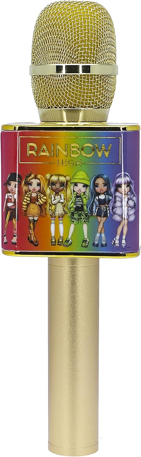 OTL Technologies Rainbow High Wireless Bluetooth Karaoke Microphone in Gold