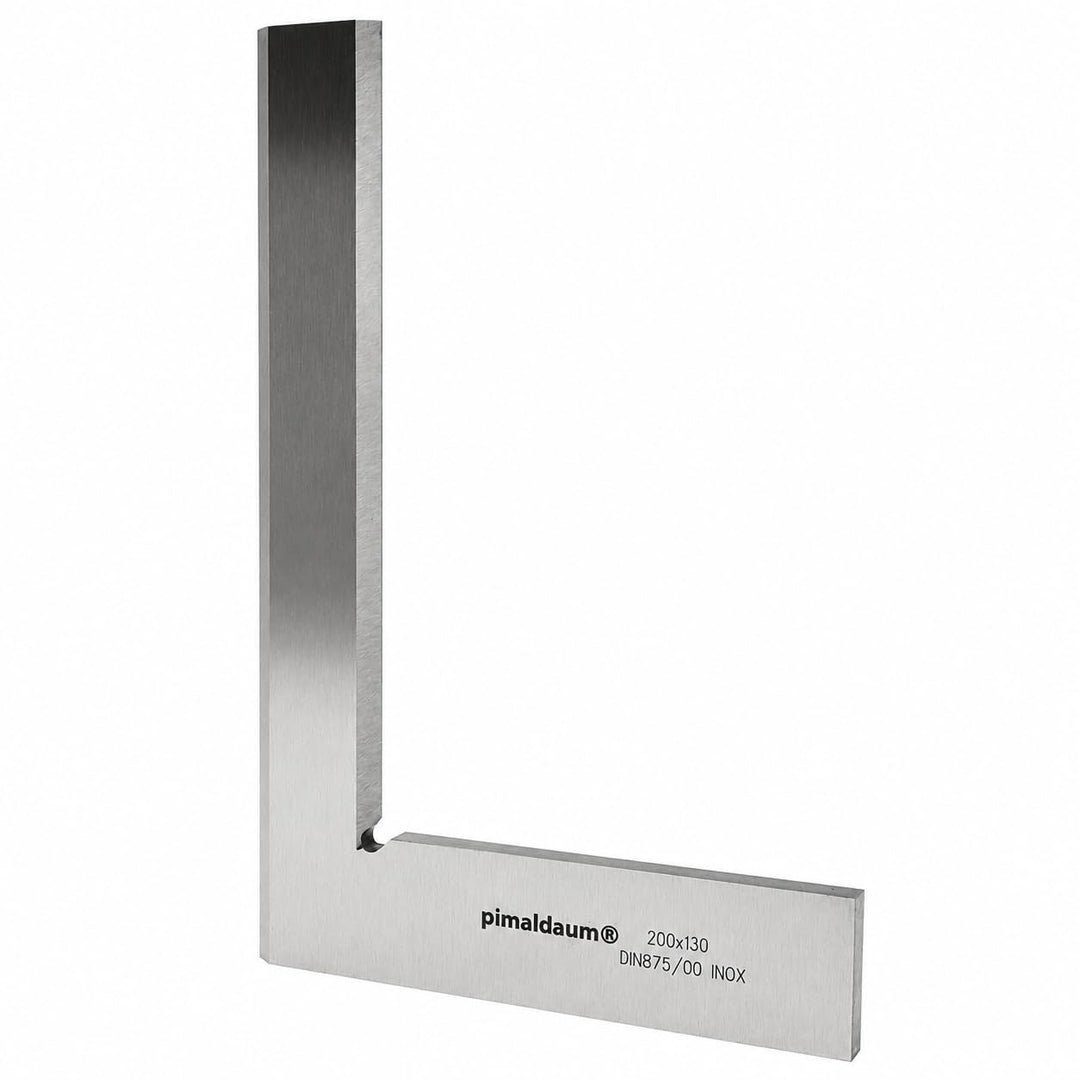 Anschlagwinkel Haarwinkel 90°-Flachwinkel mit 90°-Phase, INOX, für Prüf-, Richt- und Anreissarbeiten