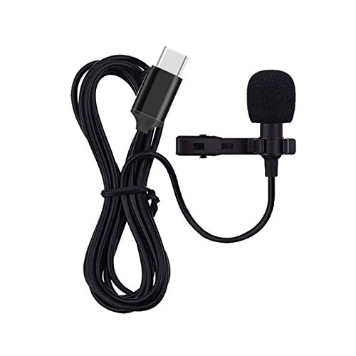 N33CS USB Type-C Lavalier Mikrofon für Android Smartphones – Mini Lavalier Mikrofon mit 1,5 m Kabel