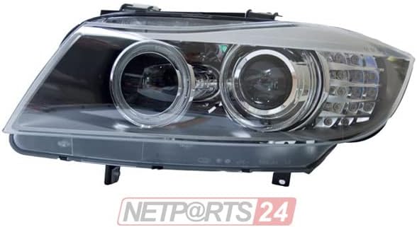 Johns, Scheinwerfer passend für BMW 3er E90 LCI 2008- ZKW / H8 links schwarz + Steuerg.