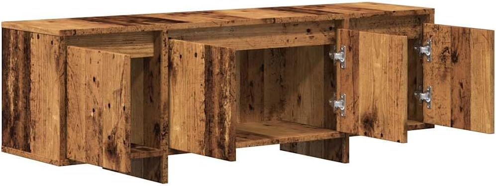 vidaXL TV Schrank, Lowboard für Fernseher, Fernsehtisch mit 4 Türen, Fernsehschrank für Schlafzimmer