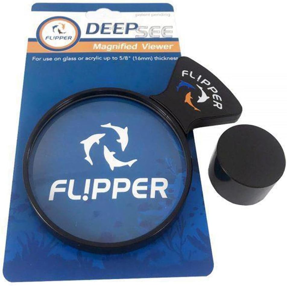 FL!PPER Flipper DeepSee Vergrösserter Magnetischer Aquariumspion 10,2 cm STD 4", STD 4"