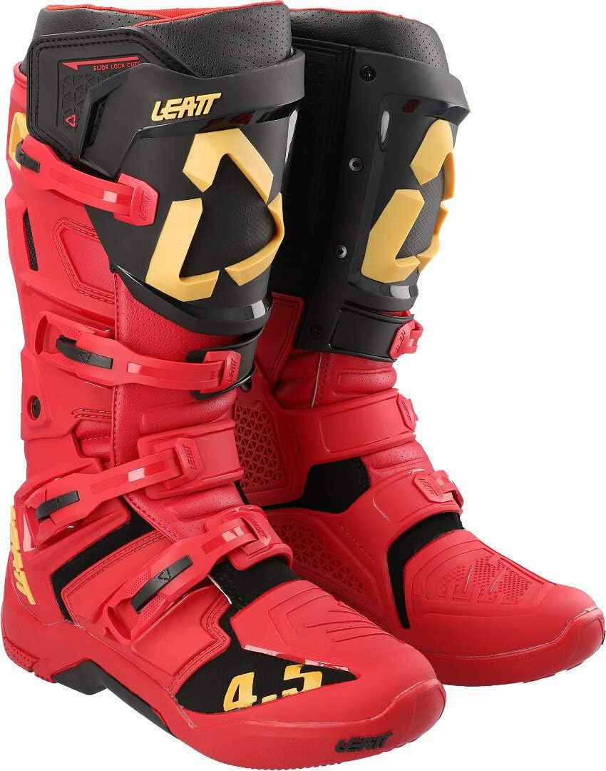 Leatt Unisex Motorradstiefel 45.5 EU Rouge Noir, 45.5 EU Rouge Noir