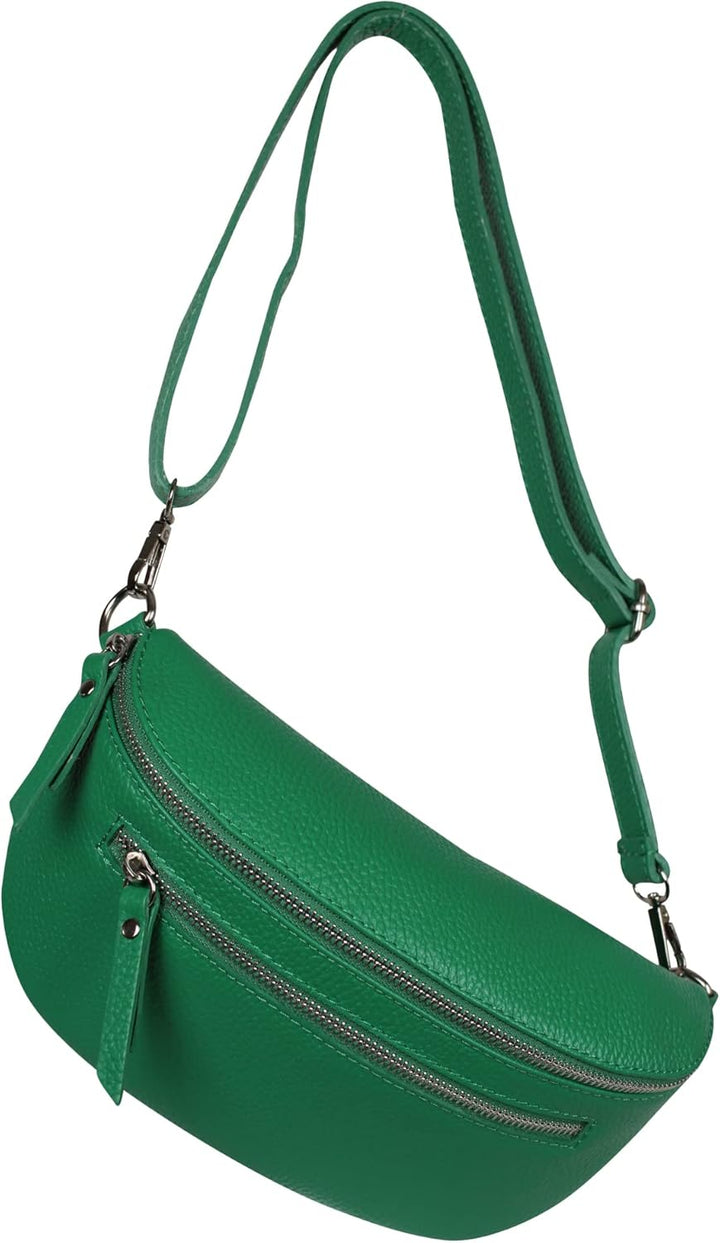 AmbraModa GLX2 - Damen Herren Unisex kleine Hüfttasche Gürteltasche Bauchtasche Umhängetasche aus Ec