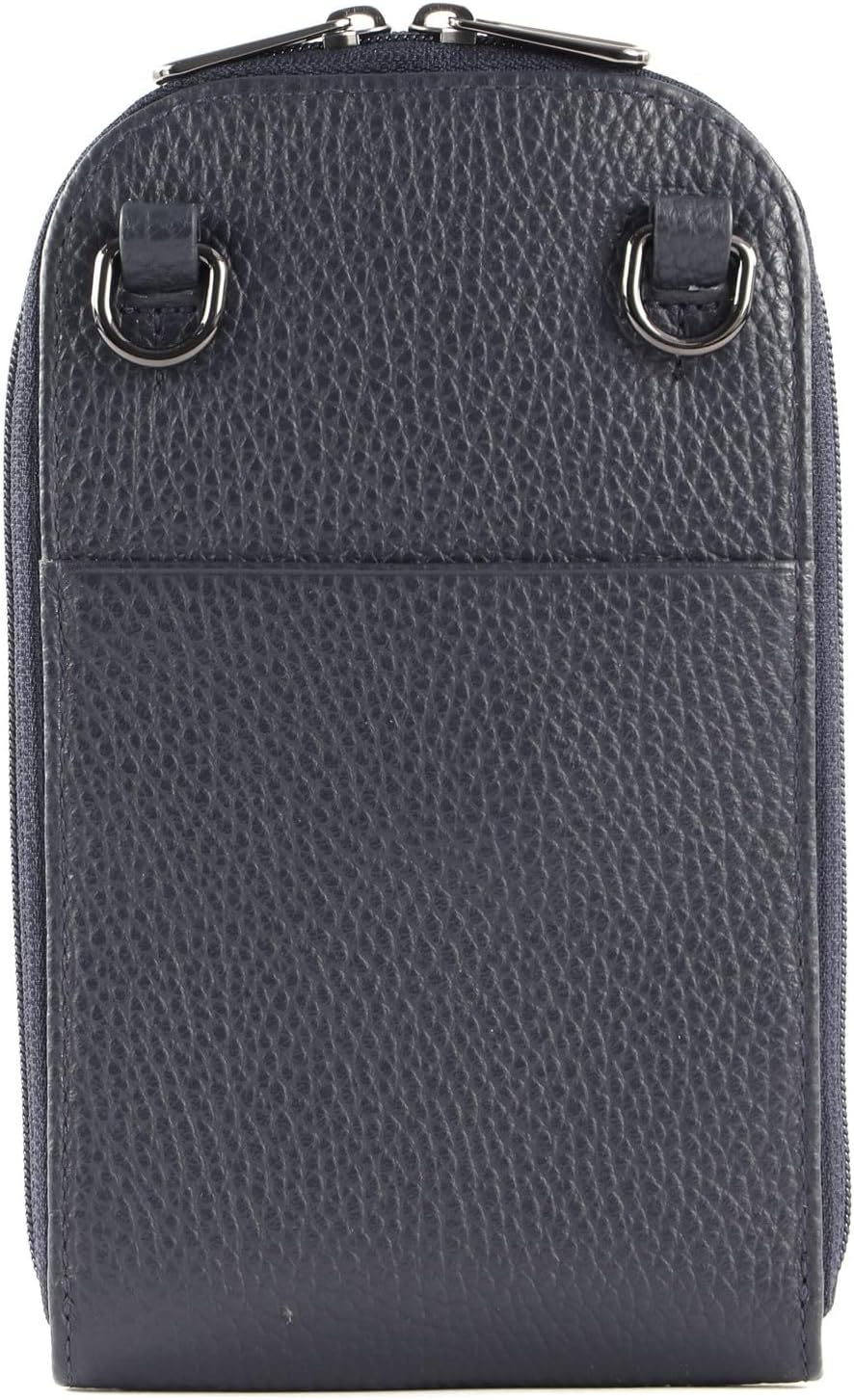Mandarina Duck Damen Mellow Leather Vertical Holder Dress Blue, Dress Blue